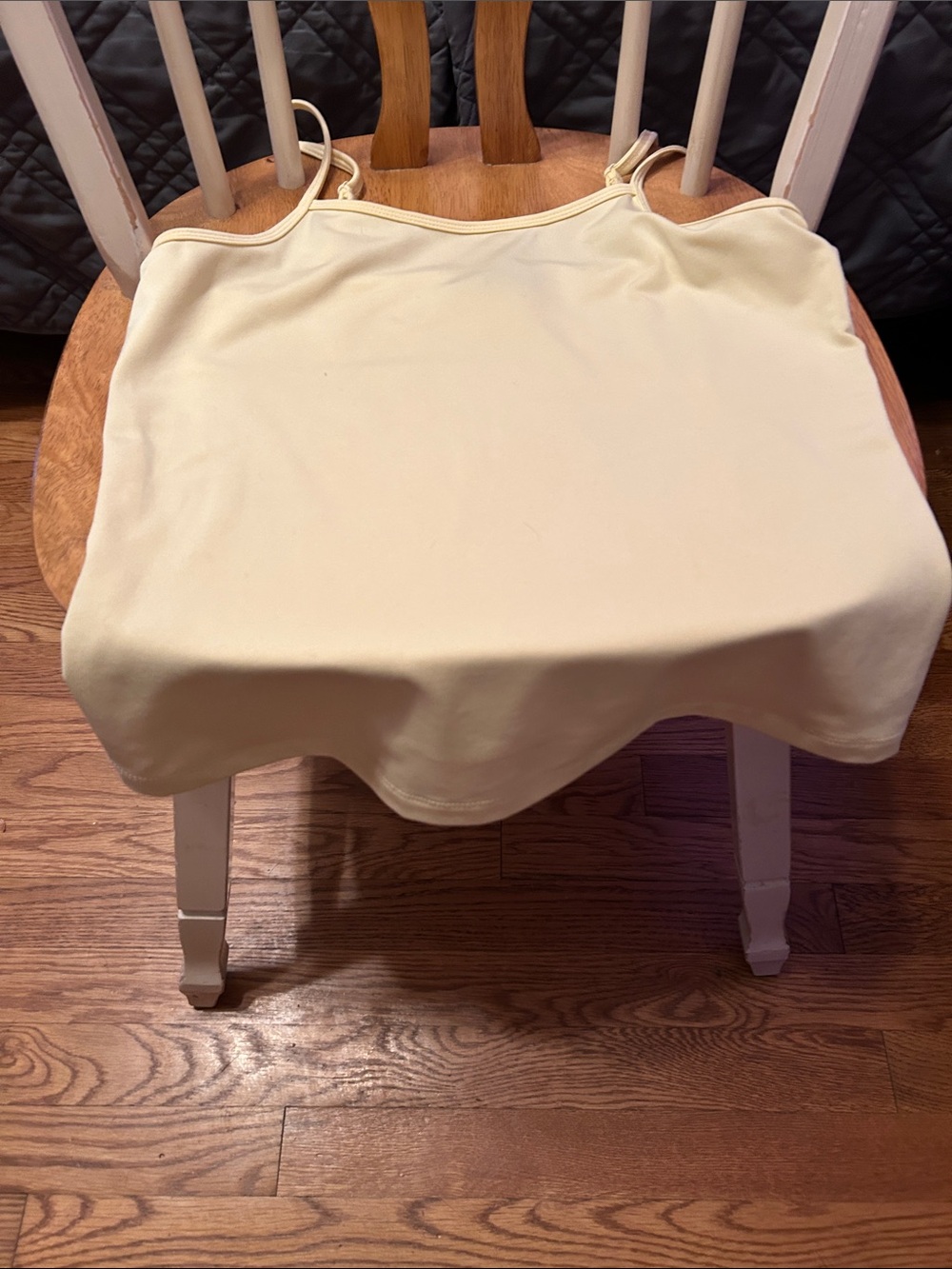 Petite Sophisticate Cream Spaghetti-Strap Camisole